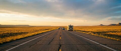 Open American interstate highway